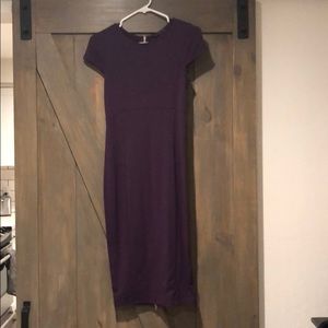 Felicity and coco body con knee length plum dress
